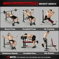 thumbnail image 4 of Soozier Adjustable Weight Bench with Squat Rack, Incline Flat Bench Press, 4 of 10