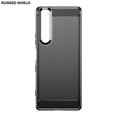thumbnail image 4 of Funda de silicona cepillada para Sony Xperia 1 Xperia 10 III Lite, funda de fibra de carbono para Sony Xperia 5 Xperia1 J8110 J8170 J9110, 4 of 5
