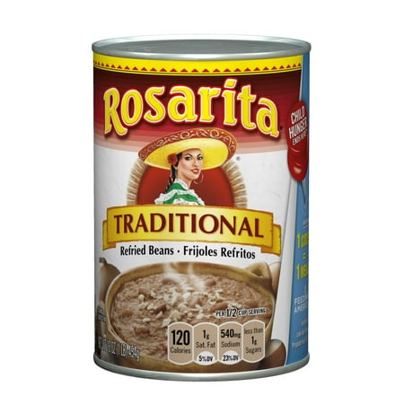 (4 pack) Rosarita Traditional Refried Beans, 16 (The Best Refried Beans)
