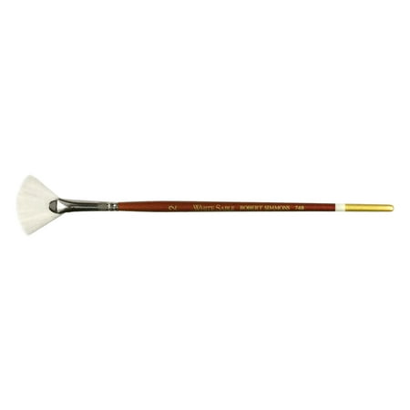 UPC: 0038372053263 | Robert Simmons White Sable Watercolor Brush Short Handle Fan Blender 2