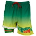thumbnail image 4 of Mountain Dew Retro Logo 6 Inseam Lined Swim Trunks-XLarge (40-42), 4 of 5