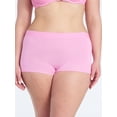 thumbnail image 2 of Joyspun Women's Ribbed Modal Boyshort Panties, 3-Pack, Sizes XS-3XL, 2 of 8