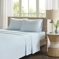 thumbnail image 4 of Madison Park Peached Percale Cotton Sheet Set Grey Full, 4 of 4