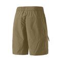 thumbnail image 3 of Yifymode Knee Length Women Bermuda Shorts Baggy Wide Leg Drawstring Casual Work Hiking Cargo Shorts With Pockets,Brown L, 3 of 5
