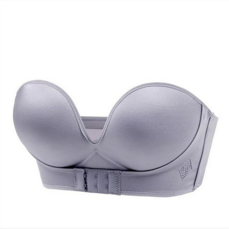 

Spdoo Women Strapless Bra Push Up Bra Invisible Brassiere Front Closure Bras Underwear For Dress