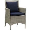 thumbnail image 2 of Modway Conduit Outdoor Patio Wicker Rattan Dining Armchair Set of 4, Multiple Colors, 2 of 3