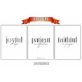 thumbnail image 3 of Joyful, Patient, Faithful, Set of 3 Poster Prints, Home Wall Décor, Motivational/Inspirational Quote, 3 of 4