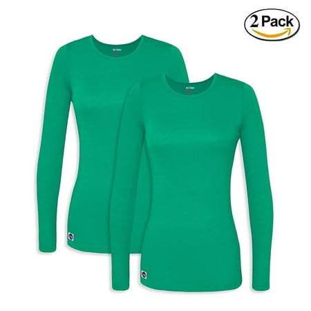 

Sivvan 2 Pack Womens Comfort Long Sleeve T-Shirt/Underscrub Tee
