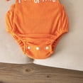 thumbnail image 7 of eczipvz Newborn Baby Girl Boy My First Christmas Outfit Corduroy Bubble Romper Overalls Letter Santa Hat Embroidery Sleeveless Jumpsuit Suspender Overall Orange,6-12 Months, 7 of 7