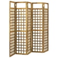 thumbnail image 3 of vidaXL Solid Acacia Wood 3/5/6-Panel Room Divider/Trellis Screen Panel Wooden, 3 of 3