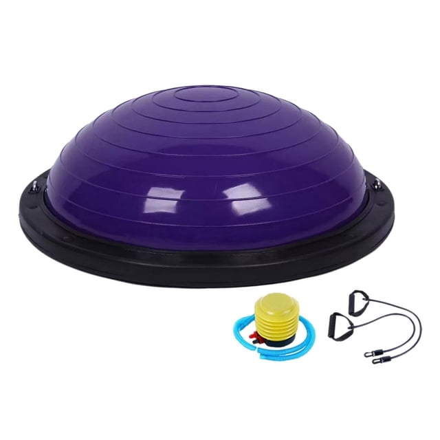 Pelota de equilibrio, pelota de Yoga para hemisferio, entrenamientos de cuerpo completo, pelota de equilibrio semicírculo Púrpura