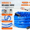 thumbnail image 6 of VEVOR 30ft Heated Water Hose for RV, Heated Drinking Water Hose with Corrugated Cover Antifreeze to -45°F, Automatic Self-regulating, 5/8" I.D. with 3/4" GHT Adapter, Lead and BPA Free, 6 of 9