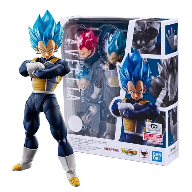 Figuras de acción de Dragon Ball, juguetes coleccionables de Anime, Majin, Vegeta, modelo móvil, Shf, Super Saiyan, God, Vegeta