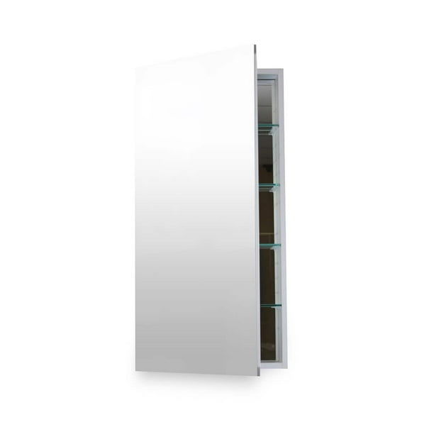 Flawless Bathroom 16 X 36 Inch Medicine Cabinet With Blum Soft Close Door Hinges Mirror Aluminum Walmart Com Walmart Com