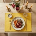 thumbnail image 6 of Sm:)e Yellow Placemats 12 x 18 Inch Set of 4, Seasonal Washable Kitchen Dining Table Decoration for Home Party,240g（0.53lb）, 6 of 7