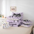 thumbnail image 5 of Feelyou Magic Angel Wing Bedding Comforter Set 7pcs for Girl, Purple Princess Bowknot Queen Bedding Sets, Fairy Tale Theme Reversible Queen Sheet Sets, Microfiber Bedroom Decor, 5 of 7