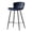 Blue, variant on Leather Bar Stools Armless Tall Barstools Kitchen Bar Chairs with Back and Footrests for Dining Room Kitchen Bar Tavern Coffee Corner Metal Frame and Footrest Easy Assembly