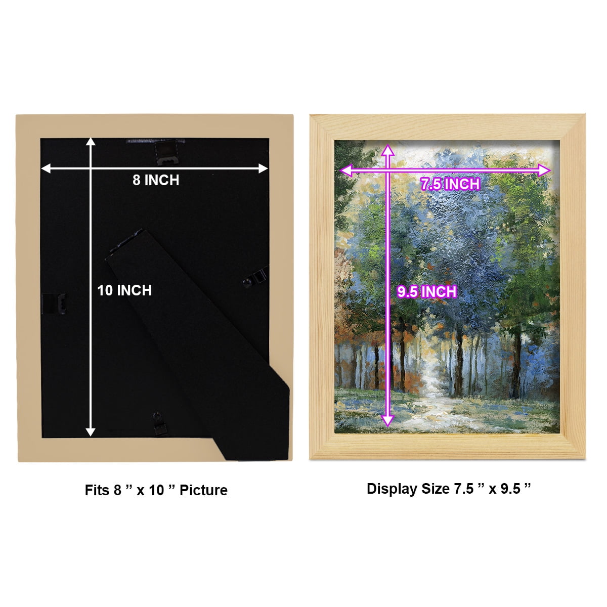 Afternoon Light -Framed Print w/glass-Natural Wood
