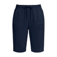 thumbnail image 5 of Ynynloco Women's Casual Cargo Shorts with Pockets Elastic High Waist Drawstring Shorts for Women Hiking Short, 5 of 5