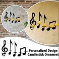 thumbnail image 3 of Iron Music Note Candle Holder Black Music Theme Notes Rack for Home Office Classroom Decor, 3 of 5
