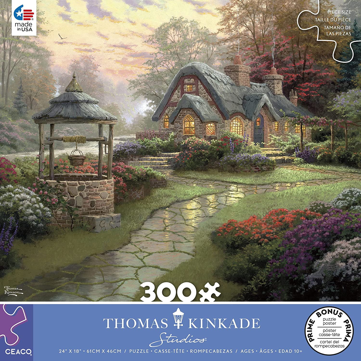 Ceaco - Thomas Kinkade Inspirations - Make a Wish Cottage - 300 Piece Jigsaw Puzzle