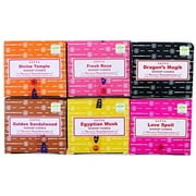 Satya Sai Baba Incense Dhoop Cones 6 Packs with 12 Cones Each (72 Cones Total) (Harmony Blend)