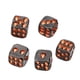 thumbnail image 4 of Juego de 5 piezas de calavera creativa de color negro sonriente, esqueleto 3D, novedad aterradora oro, 4 of 7