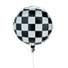 3 Racing Checkered Flag Race Car Birthday Party Decor Foil 18" Mylar Balloon