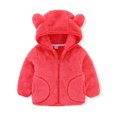 thumbnail image 3 of Baby Boys Girls Hoodie Jacket Coat Cute Bear Ear Long Sleeve Jacket Thick Warm Coat Baby Winter Outwear Outfits 6-9 Months, 3 of 3