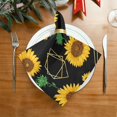 thumbnail image 2 of GZHJMY Sunflower Cloth Napkins Set of 6, Reusable Washable Polyester Dinner Napkins for Family, Restaurant, Wedding, Party Decor 20 x 20 Inch, 2 of 7