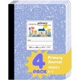 thumbnail image 1 of xianyou-Primary Composition Notebook K-2, Primary Ruled Journal with Picture Space, 100 Sheets, 9-3/4 x 7-1/2, Bulk Marble Notebooks for School, Kids, Kindergarten Draw and White Story Journals, 4 Pa, 1 of 4