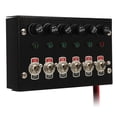 thumbnail image 2 of Racing Car Switch Panel, Black Paint Easy Operation DC12 To 24V 6 Gang ON Off Flexible Marine Boat Rocker Switch Panel Parallel Connection  for Ship for Car, 2 of 8
