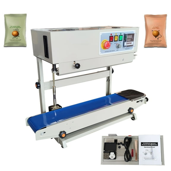 INTBUYING Digital Display FR-880LW Continuous Auto Sealing Machine Vertical PVC Membrane Bag Film Sealer