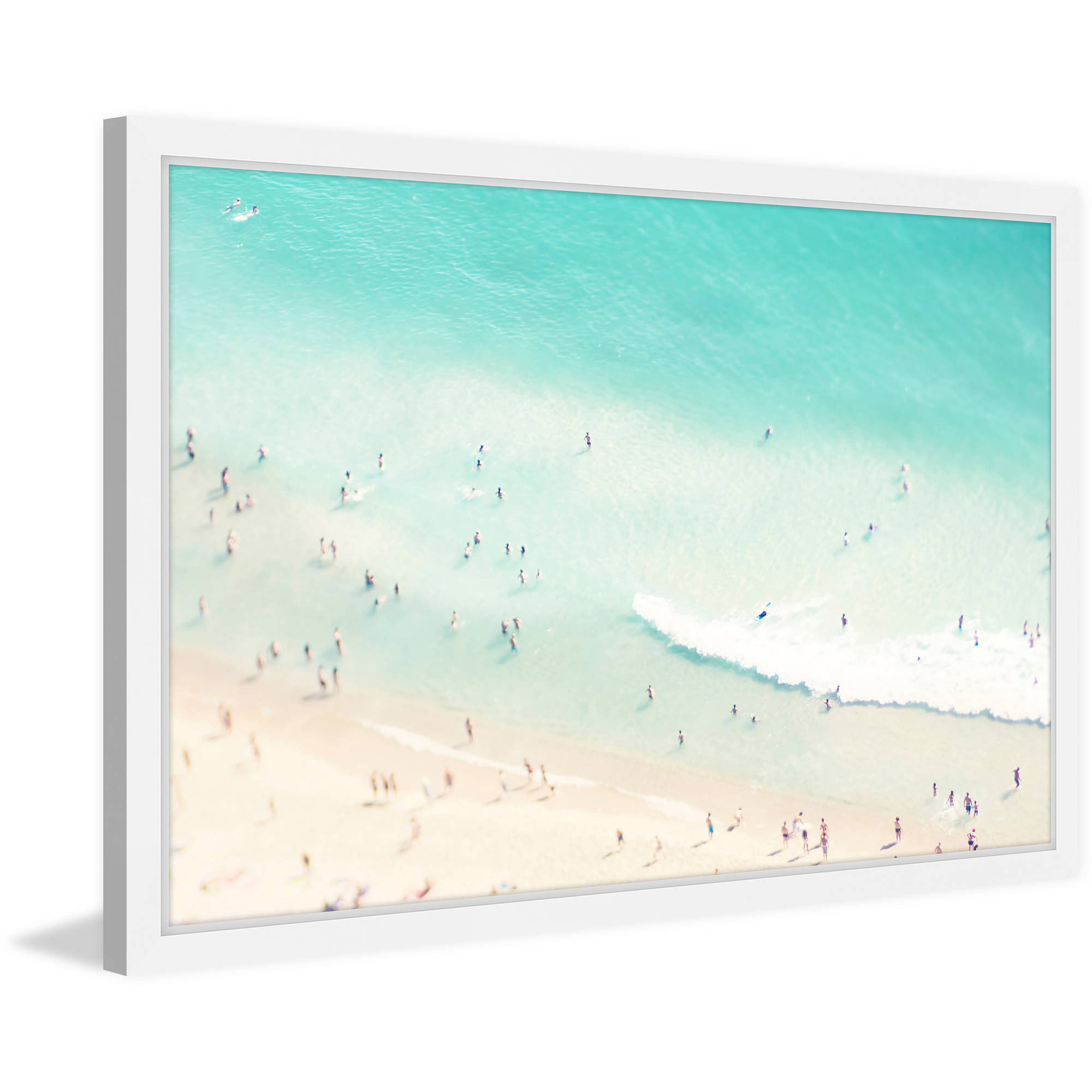 Marmont Hill "Playing in the Surf" by Ingrid Beddoes Framed Painting Print