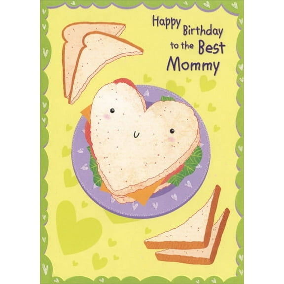 Designer Greetings Heart Shaped Sandwich: Mommy Birthday Card