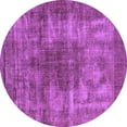 thumbnail image 1 of Ahgly Company Indoor Round Oriental Purple Industrial Area Rugs, 8' Round, 1 of 4