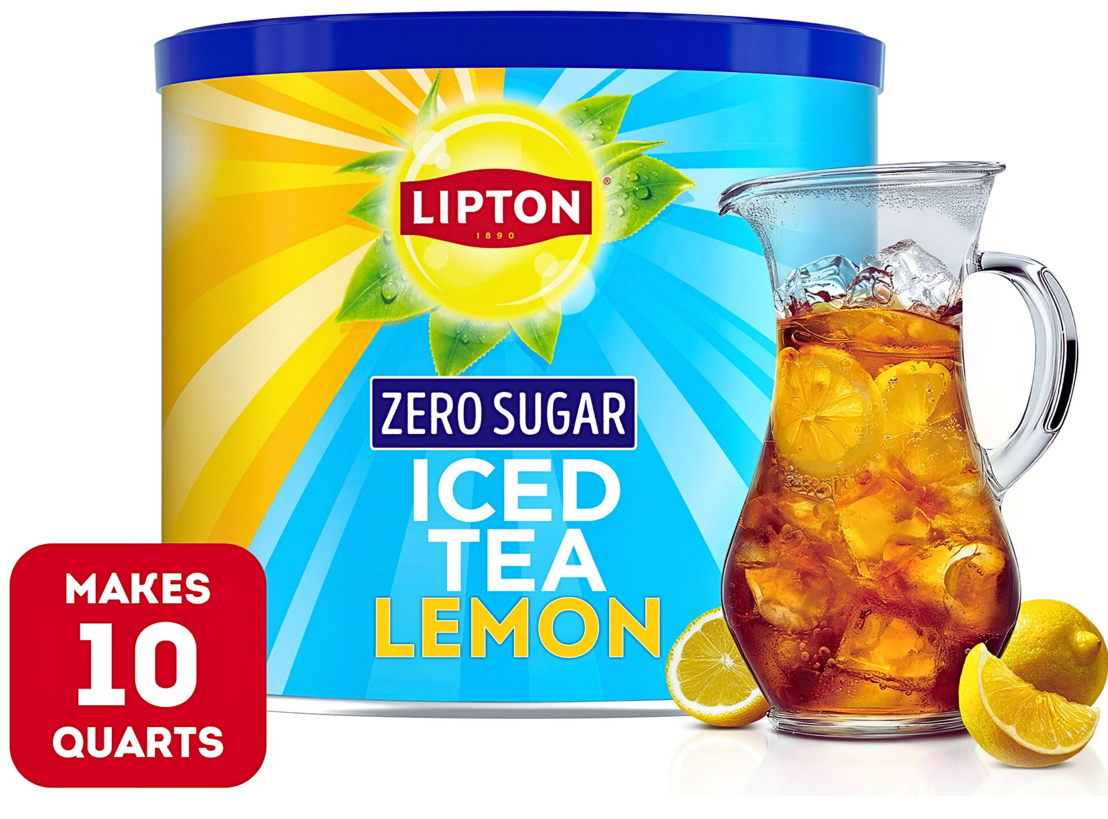 Lipton Lemon Iced Tea Mix Variety Pack – Zero Sugar & Reduced