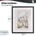 thumbnail image 4 of Stupell Industries Eclectic Enchanted Dreams Castle Black Framed Print Under Glass, 13 x 16, by Christine Simpson Art, 4 of 8