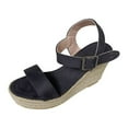 thumbnail image 1 of Women‘s Platform Sandals Wedge Ankle Strap Open Toe Sandals, 1 of 7