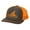 Charcoal/Neon Orange, variant on Chasing Tail Redfish Mens Embroidered Mesh Back Trucker Hat, Charcoal/Neon Blue