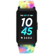 iTech Active 3 Unisex Adult Smartwatch Fitness Tracker, Tie Dye, Silicone Strap