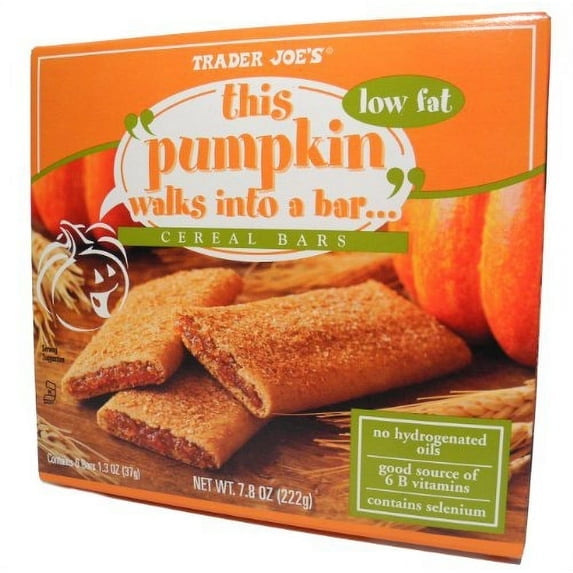 Trader Joe's This Pumpkin Walks Into a Bar, 6 Cereal Bar 7.8 oz Per Pack - Pack of 1