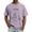 Purple, variant on Mens Funny I'm Fine Graphic T-Shirt Blue Nylon Spandex Relaxed Fit Short Sleeve Tee Sizes M to XXXL,Size M