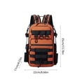 thumbnail image 3 of Amzcrzy Polyester Backpack Outdoor Fishing Tackle Sling Backpack Fishing Rod Bag Waterproof Fishing Gear Storage Bag Outdoor Travel Multifunctional Outdoor Bag Storage Trunks & Bag, 3 of 6