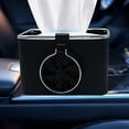 thumbnail image 3 of Caja de almacenamiento para coche, compartimento para guardar pañuelos, portavasos y llaves. Copa individual Negro, 3 of 7