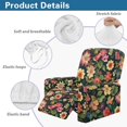 thumbnail image 5 of HELLHERO with Pocket 4 Pack Recliner Chair Covers for Kids, Polyester Spandex Brushed Recliner Chair Protector for Living Room, Flower, 5 of 8
