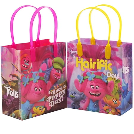 Trolls Dreamworks 12 Authentic Licensed Party Favor Reusable Small Goodie Gift (Best Goodie Bag Toys)