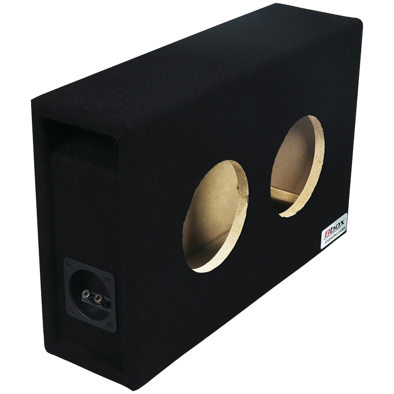 Set of Two Black w// Speaker Terminal Absolute SQ6.5PKB 6.5/" Square Box Speakers