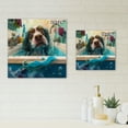 thumbnail image 4 of Designart Funny Dog In The Bath Canvas Wall Art, 4 of 5