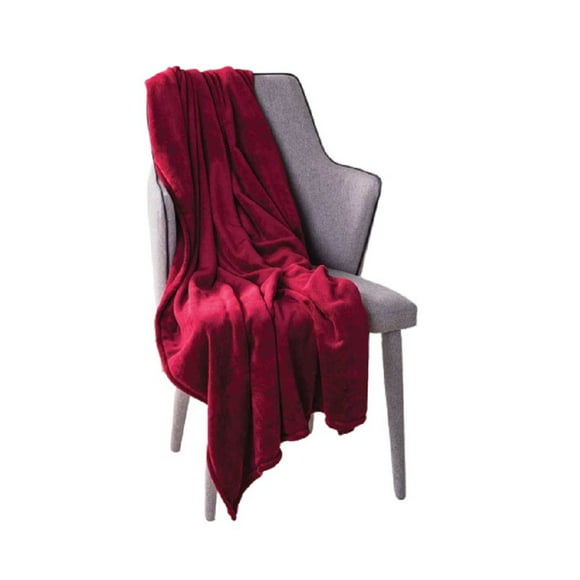 Frazada Ultrasuave Color Vino Ligera Poliester Concord